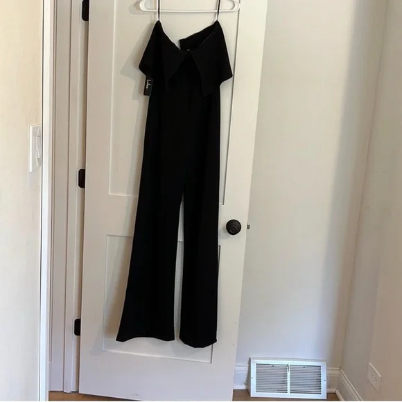 Lulu's Chic Black Strapless Jumpsuit - Picture 3 of 4